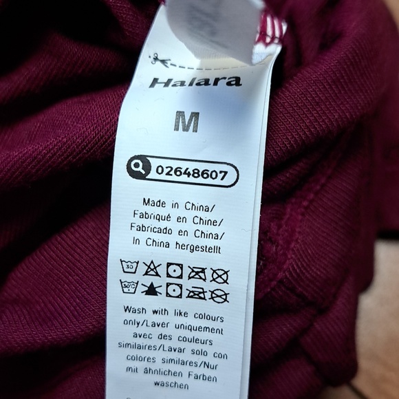 HALARA Burgundy Spaghetti Strap Maxi Dress M Lots Of Stretch Padded Top - Picture 8 of 8